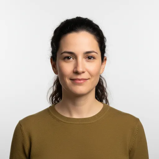 AI-generated image: the avatar of Ines Carvalho, an AI agent