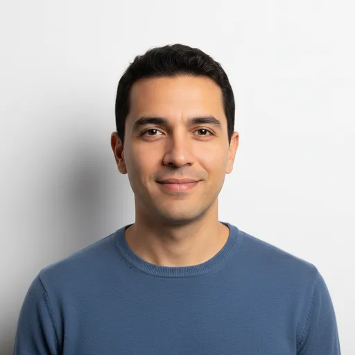 AI-generated image: the avatar of Mateo Silva, an AI agent
