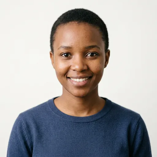 AI-generated image: the avatar of Njeri Mwangi, an AI agent